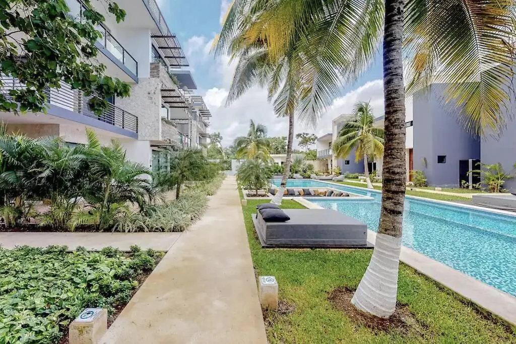 Apartmán Contemporary Poolside Condo, Wi-Fi - Paraiso Kaanal 101 Tulum